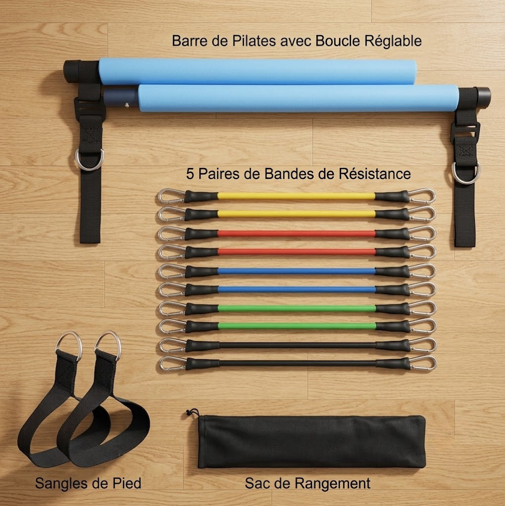 Barre Pilates PIENARO – Kit Reformer Portable Maison